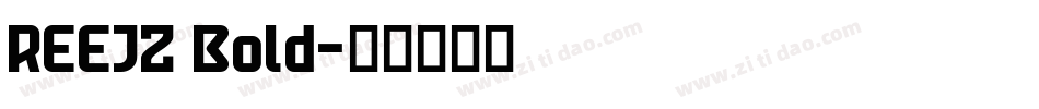 REEJZ Bold字体转换